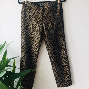Holiday wear Ann Taylor jacquard lined trousers
